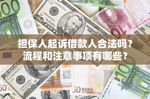 北京担保人起诉借款人合法吗？流程和注意事项有哪些？