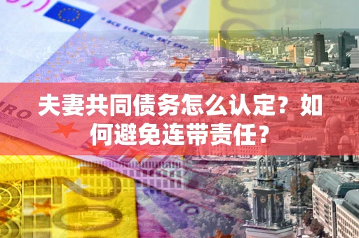 北京夫妻共同债务怎么认定？如何避免连带责任？