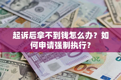 北京起诉后拿不到钱怎么办？如何申请强制执行？