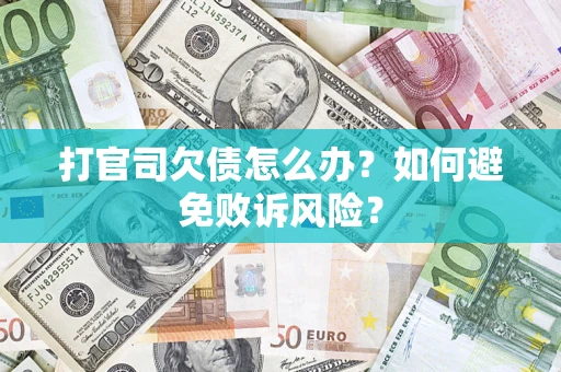 北京打官司欠债怎么办？如何避免败诉风险？