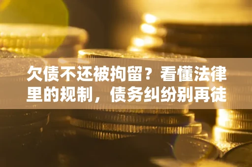 北京欠债不还被拘留？看懂法律里的规制，债务纠纷别再徒劳奔波