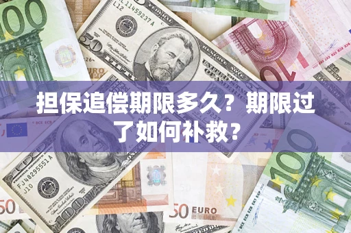 北京担保追偿期限多久？期限过了如何补救？