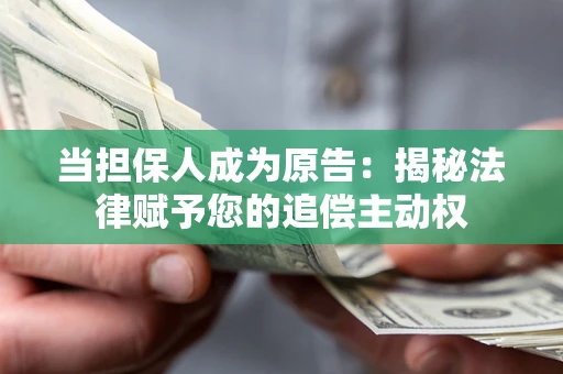 北京当担保人成为原告:揭秘法律赋予您的追偿主动权 北京当担保人成为原告:揭秘法律赋予您的追偿主动权