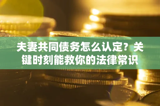 北京夫妻共同债务怎么认定？关键时刻能救你的法律常识