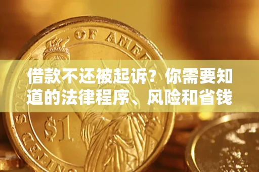 北京借款不还被起诉？你需要知道的法律程序、风险和省钱技巧