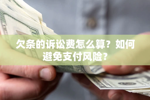 北京欠条的诉讼费怎么算？如何避免支付风险？