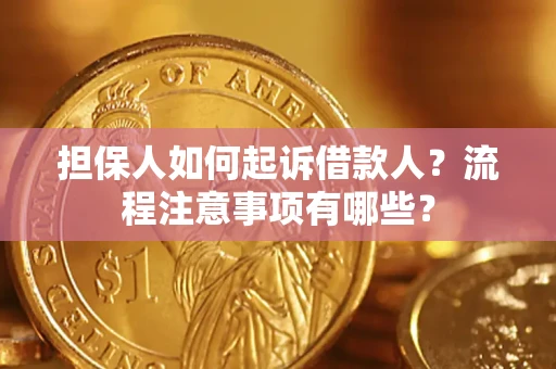 北京担保人如何起诉借款人？流程注意事项有哪些？